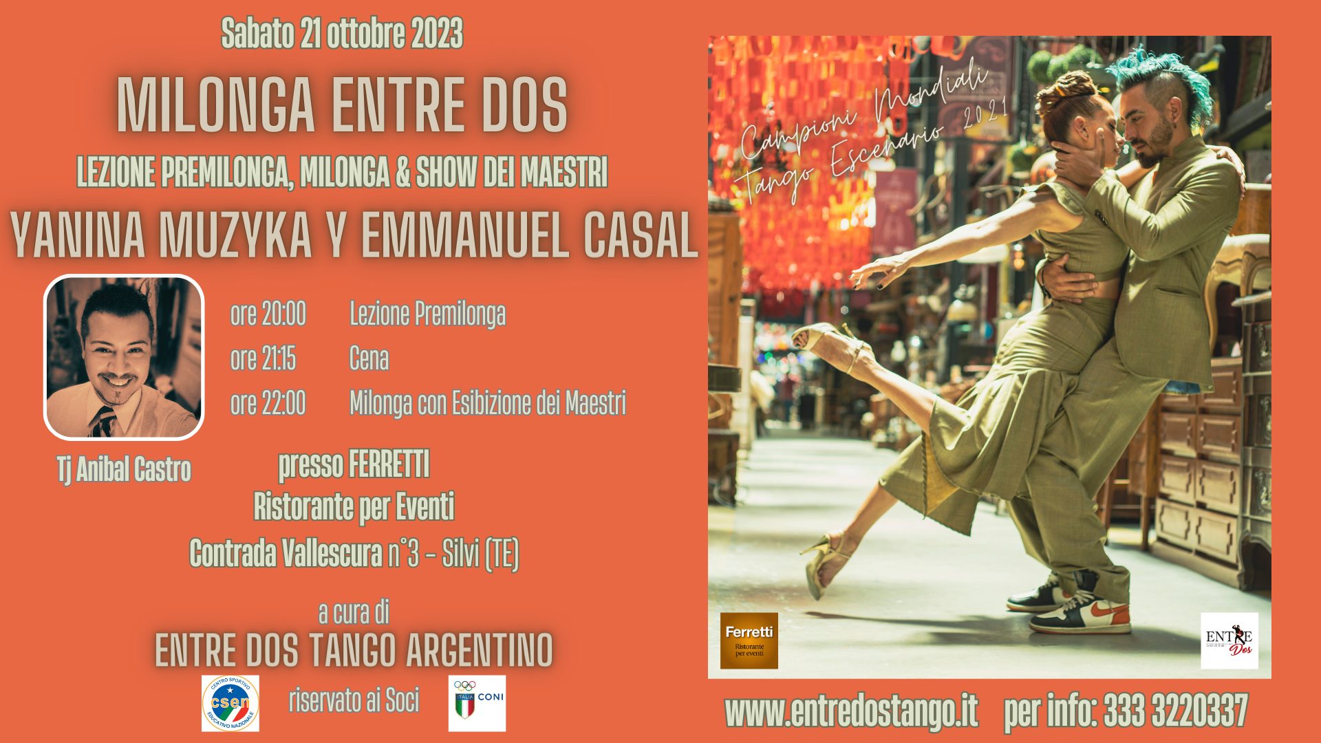 MILONGA ENTRE DOS con YANINA MUZYKA y EMMANUEL CASAL