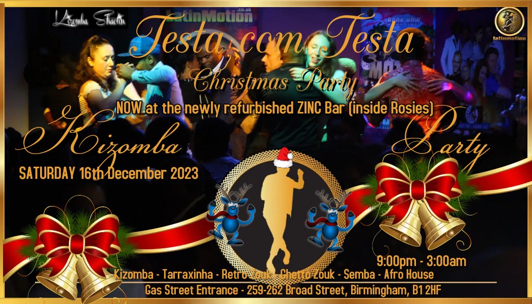 Testa com Testa★Venue Change ZINC Bar-Rosies★Dec 16th★Xmas Party★DJ Gatito★Bruno Matos★Dj Tony★James