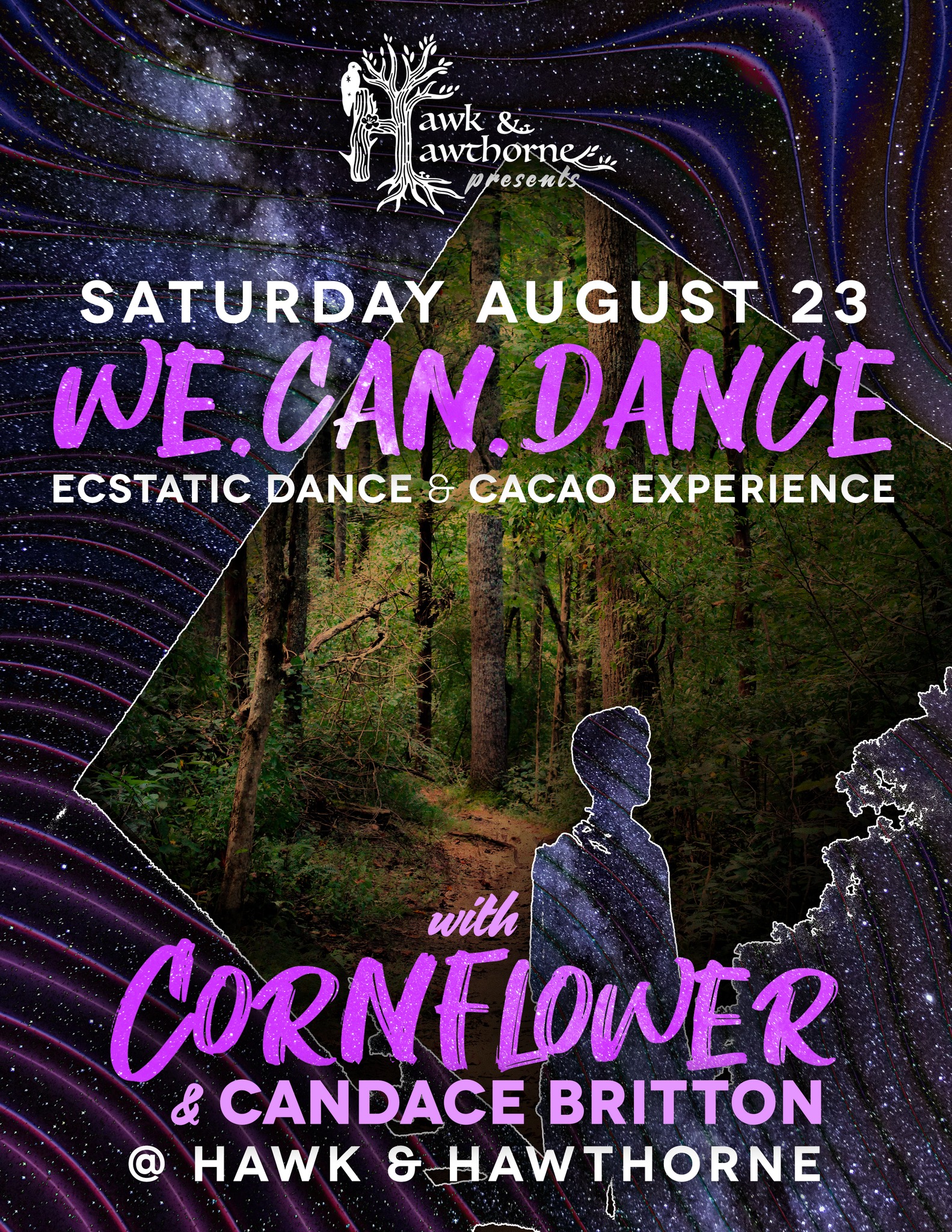 WE CAN DANCE Ecstatic Dance & Cacao Experience with Cornflower & Candace