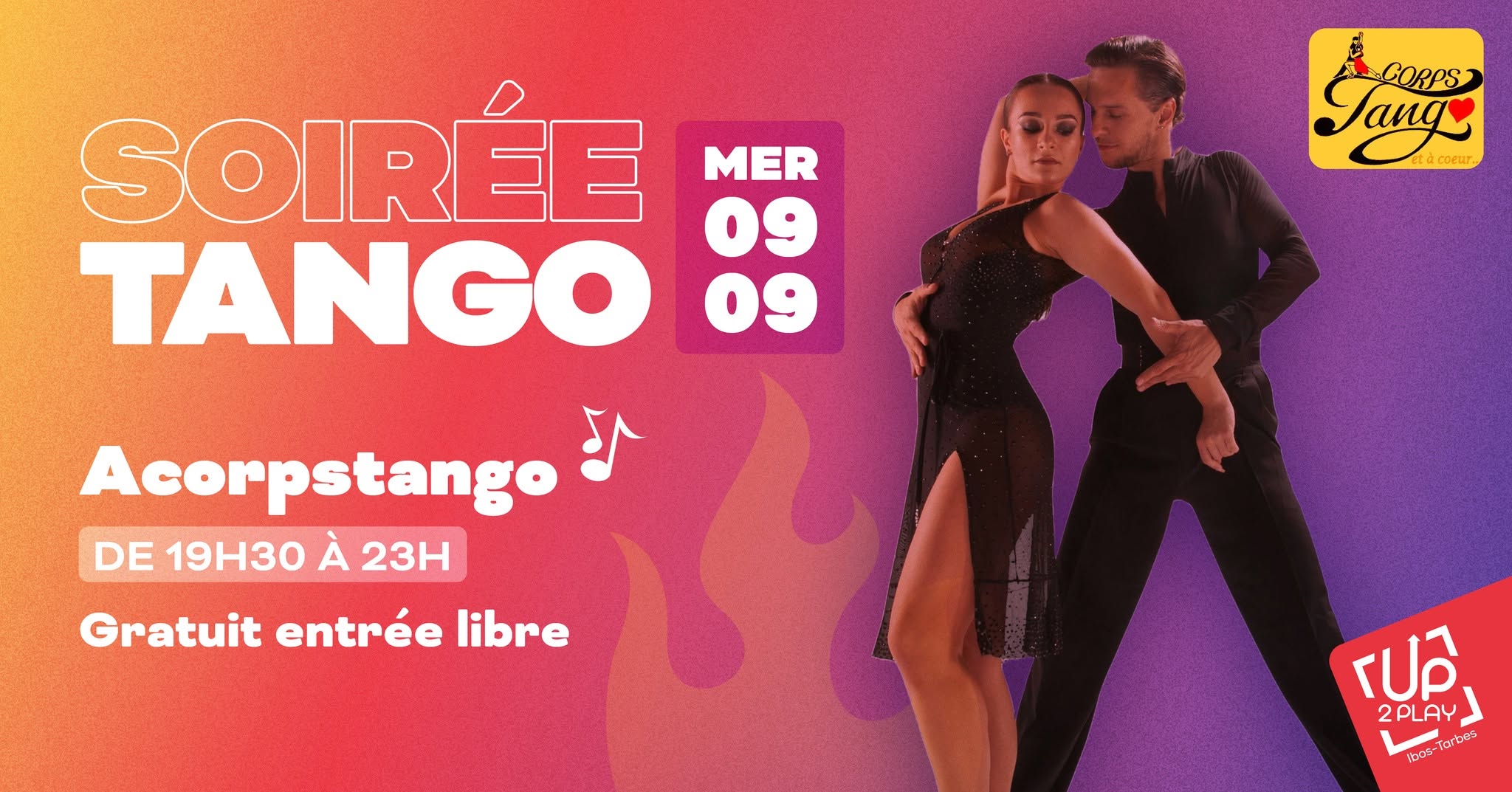 SOIRÉE TANGO - UP2PLAY Ibos-Tarbes