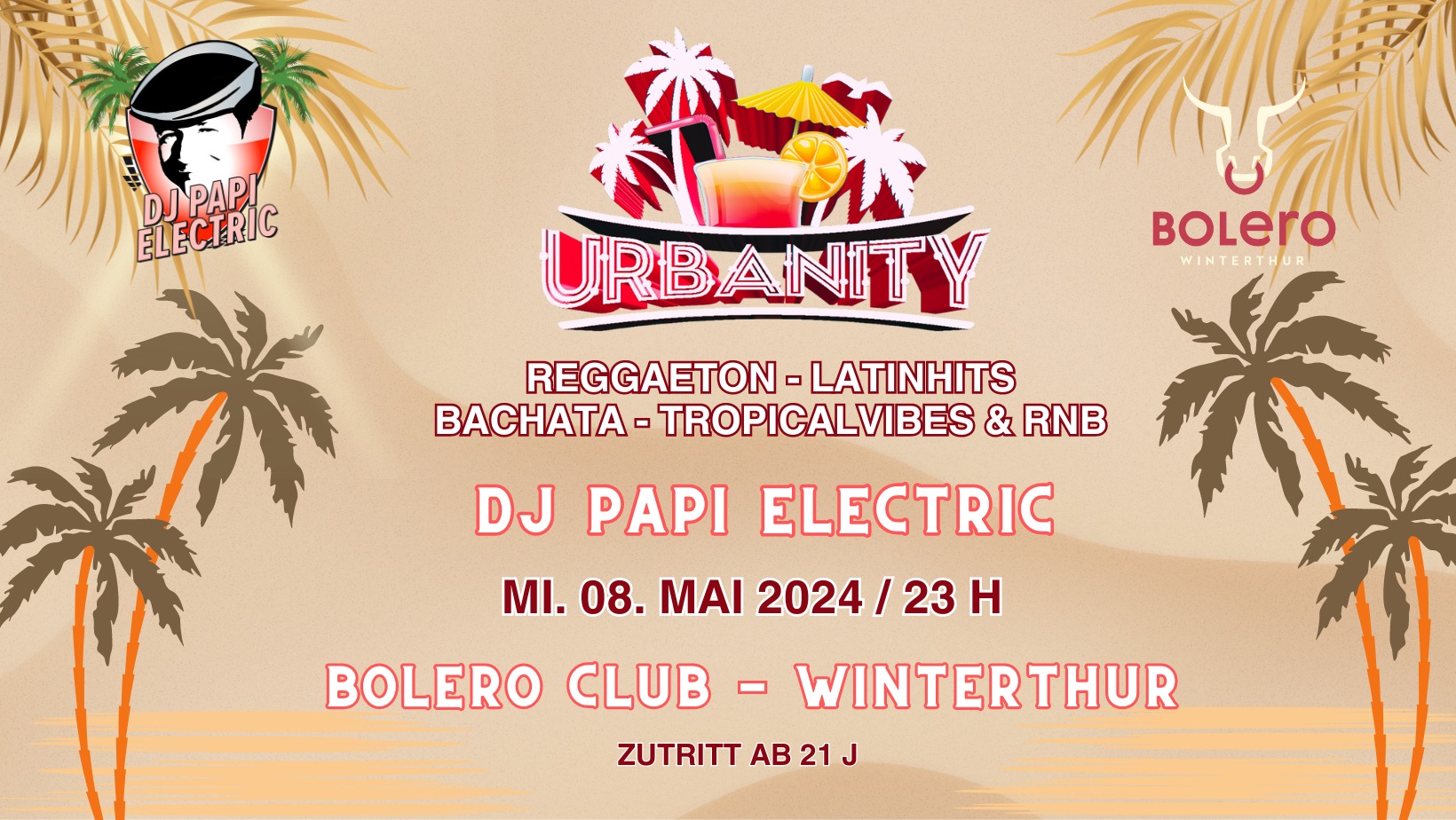 Today's best Latinmusic by DJ Papi Electric, Mittwoche vor Auffahrt - Bolero Club, Winterthur