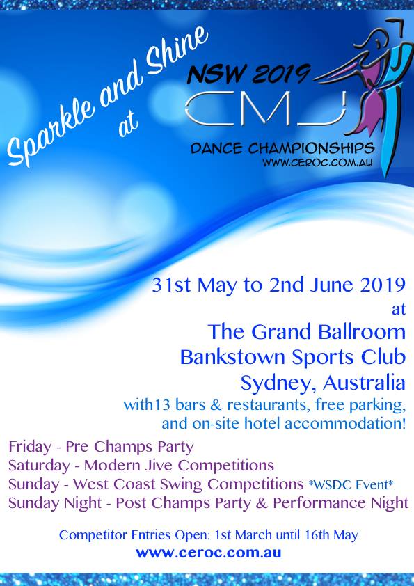2019 Ceroc Modern Jive & West Coast Swing Dance Championships