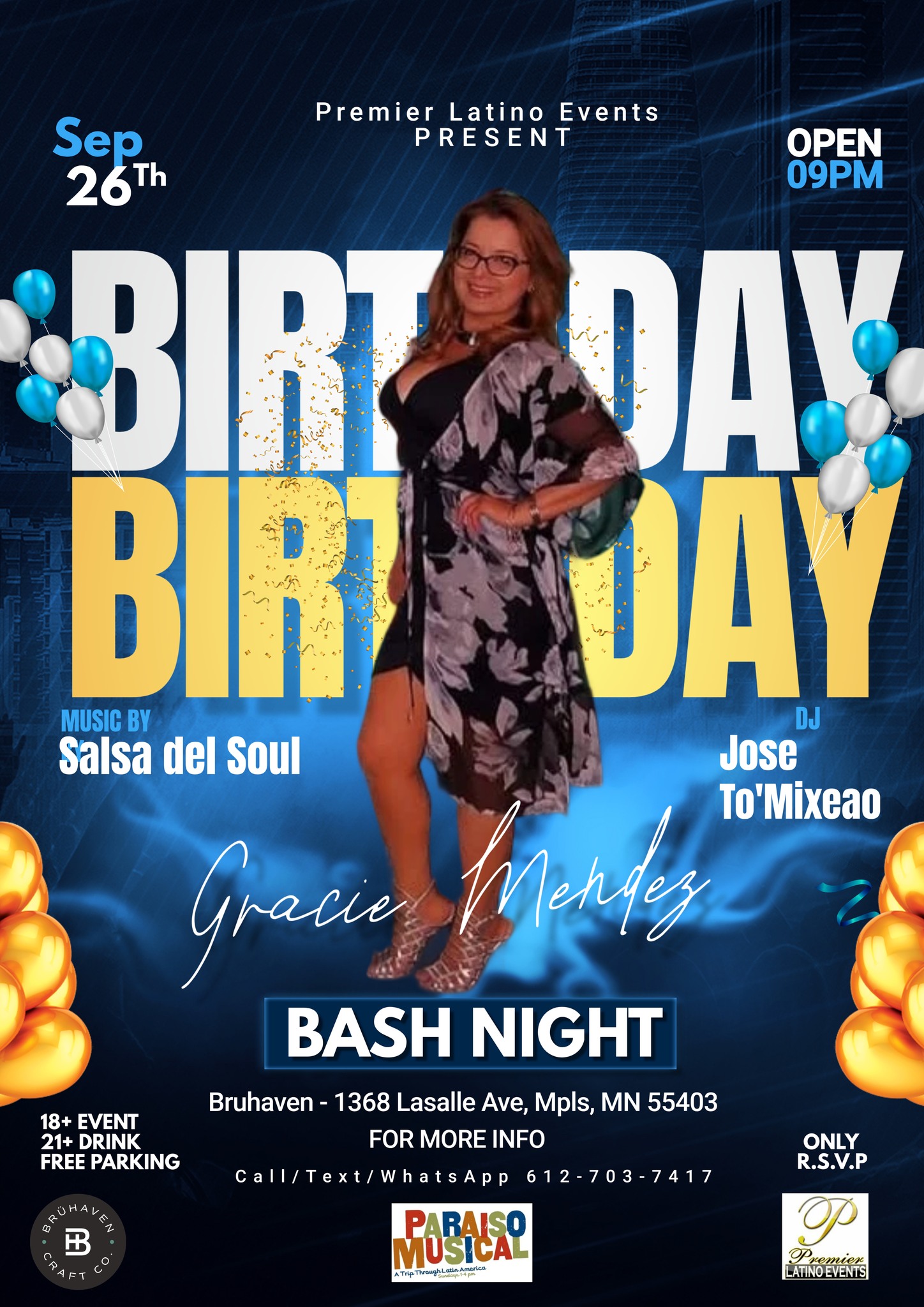 Graciela's Birthday Bash with Salsa del Soul and Jose Garcia