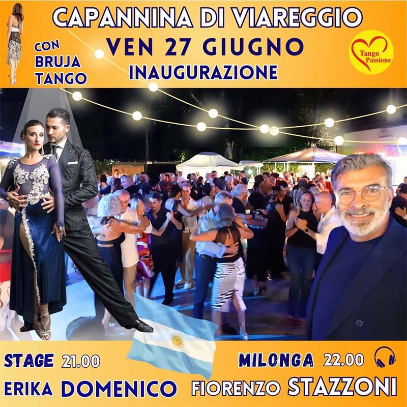 Inaugurazione Estate Milonguera Capannina di Viareggio