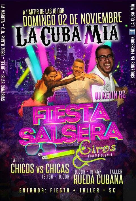 Fiesta Salsera Con Victor y Su Escuela De Baile Giros en La Cuba Mia !!