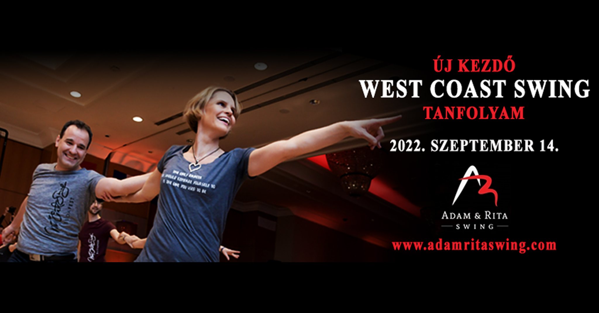 Új-Kezdő West Coast Swing tanfolyam Ádámmal és Ritával
