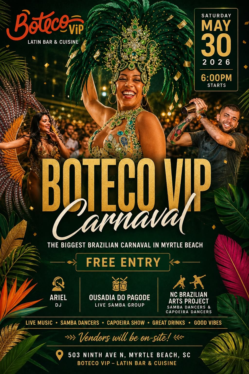 Brazilian Carnival at Boteco VIP