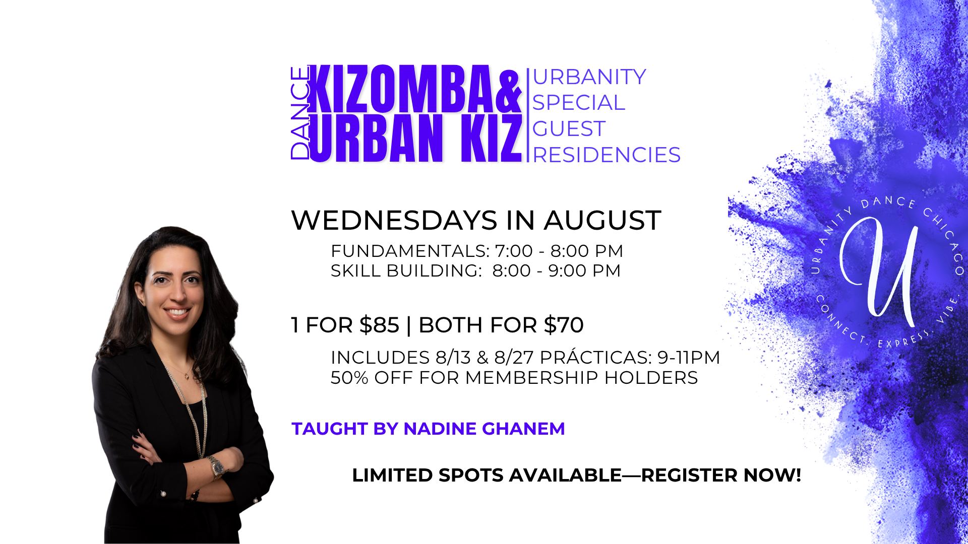 August: Kizomba & Urban Kiz Special Gust Residency w Nadine