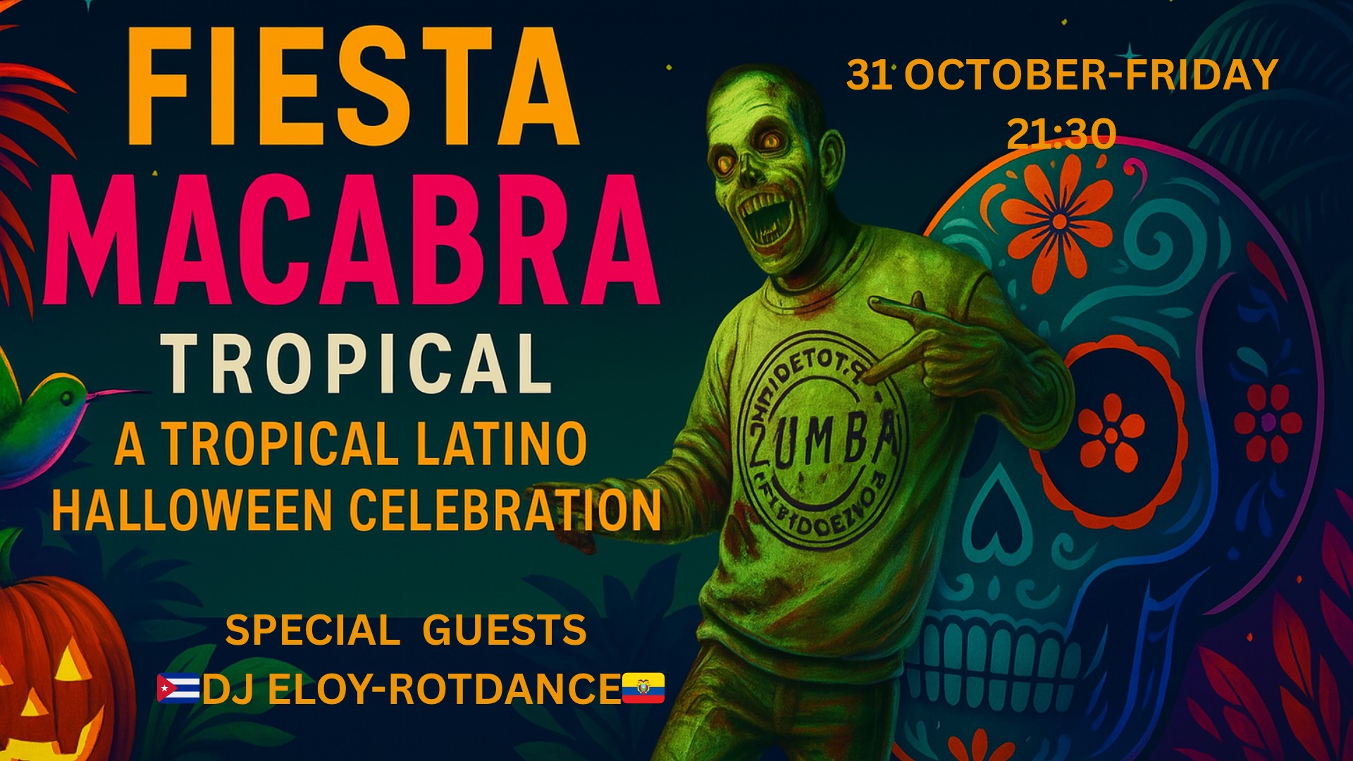 FIESTA MACABRA TROPICAL HALLOWEEN