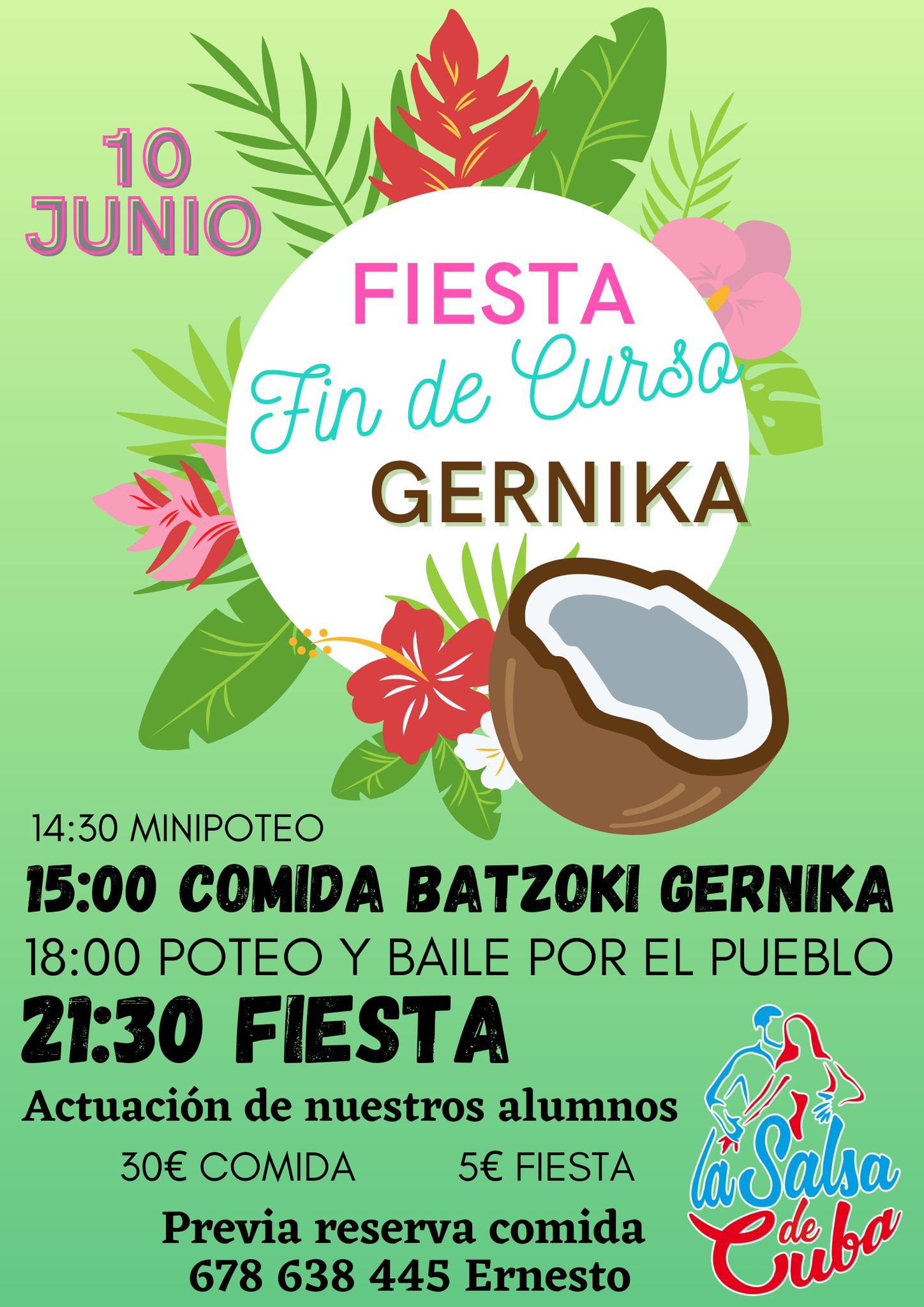 Fiesta Fin de curso 2023, Academia la Salsa de Cuba