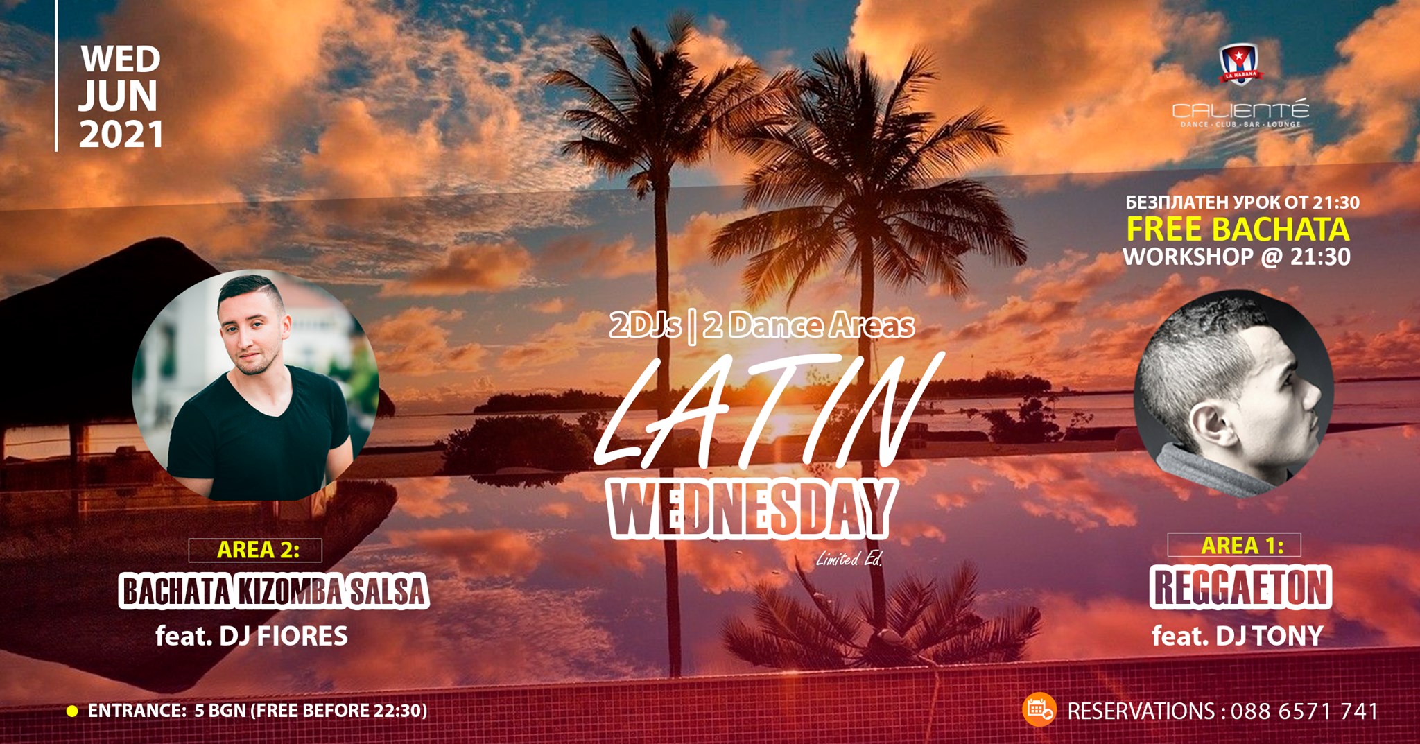 Latin Wed ft. DJ Fiores & DJ Tony FREE ENTRANCE before 22:30