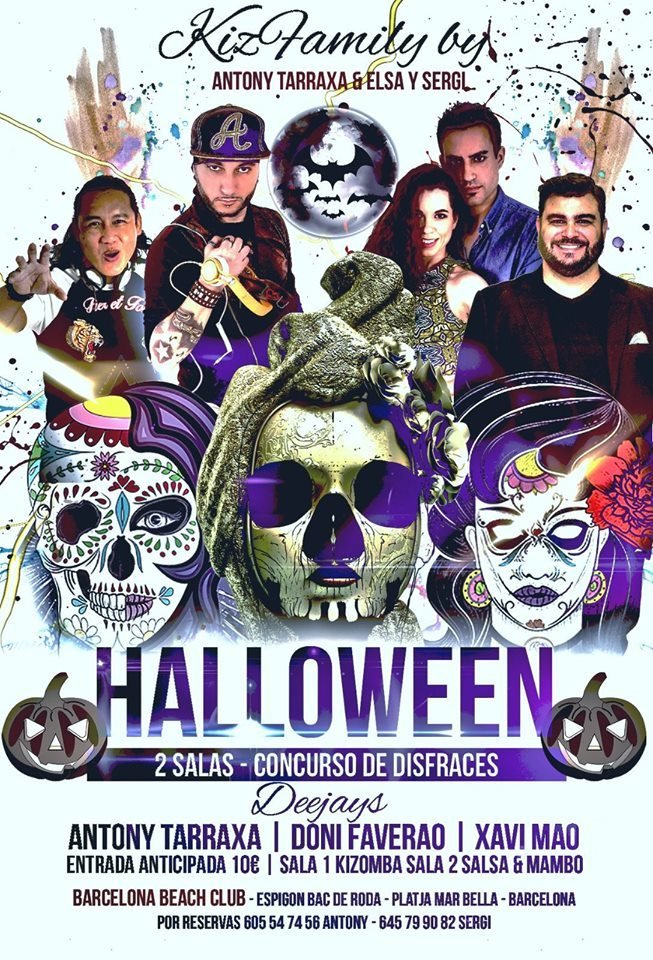 Kizomba Barcelona 31 Octubre Halloween 2 Salas