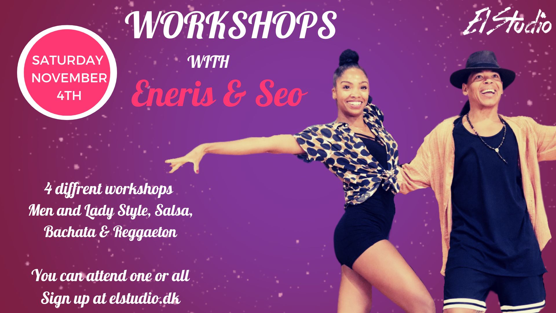 Workshops with Seo Fernandez and Eneris Mulgado Veitia in Copenhagen - November 4th.