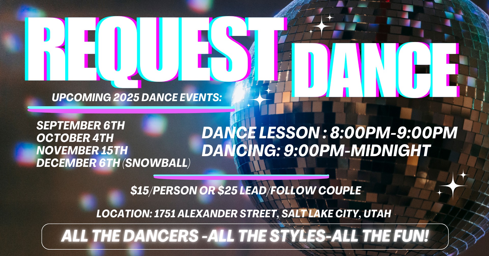 September Request Your Dance Event!