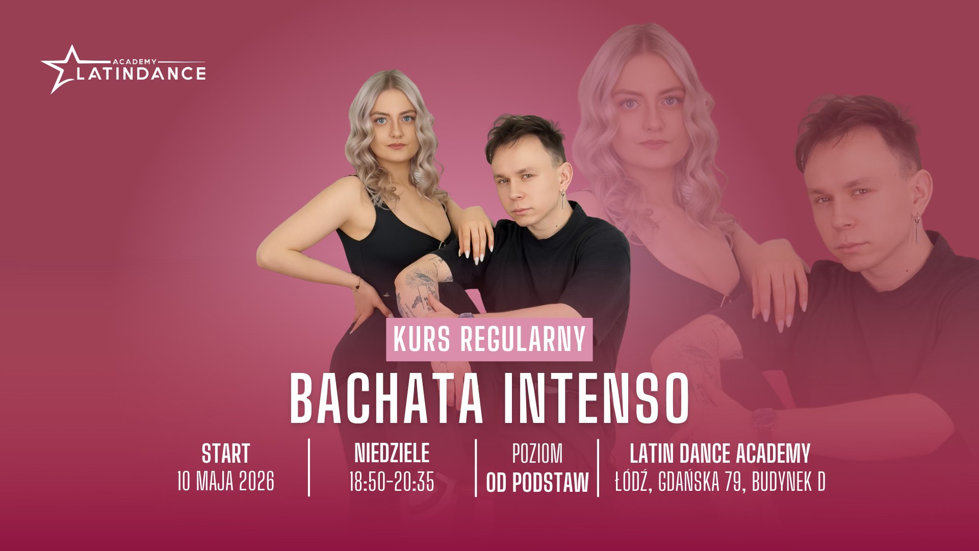 Nowy kurs w LDA - Bachata Intenso od podstaw! 17 maja '26