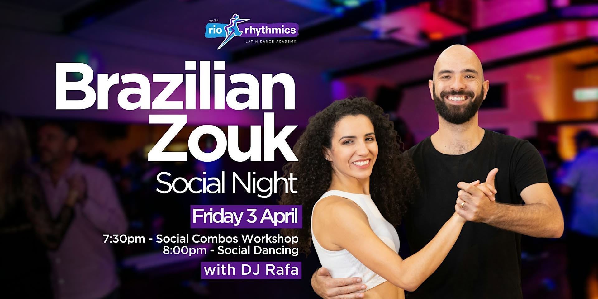Friday Night 100% Brazilian Zouk Social Fun Social Combos Workshop