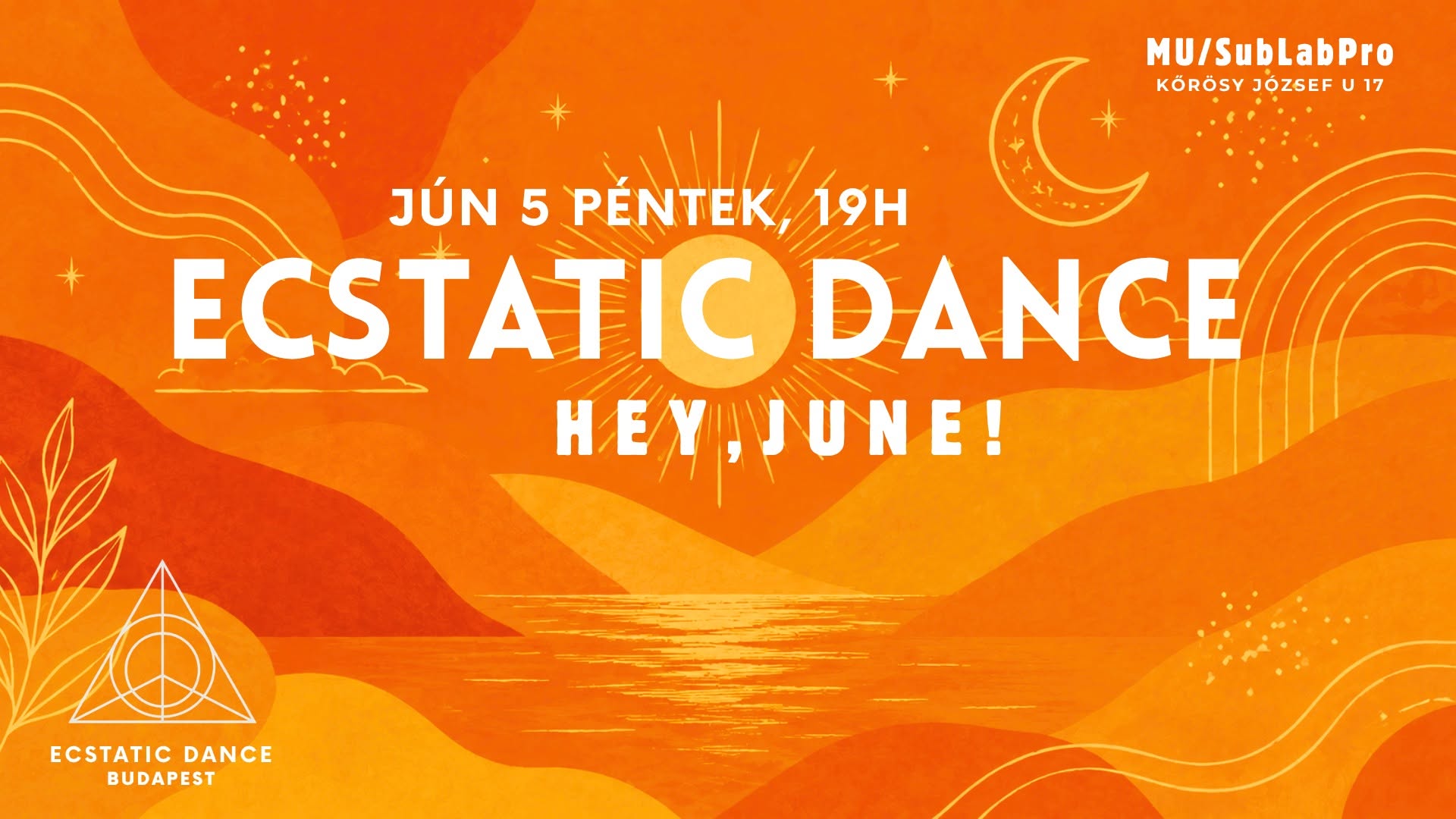 Ecstatic Dance (Péntek, MU) Hey, June! A nyár első tánca, Zolival