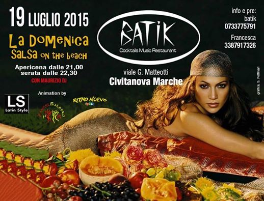La Domenica Guachineo - BATIK - Salsa on the beach by Latin style