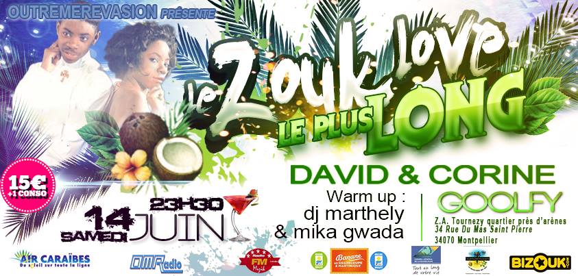 ★☆★☆ LE ZOUK LOVE LE PLUS LONG *** EN SHOW CASE DAVID ET CORINE ★☆★☆