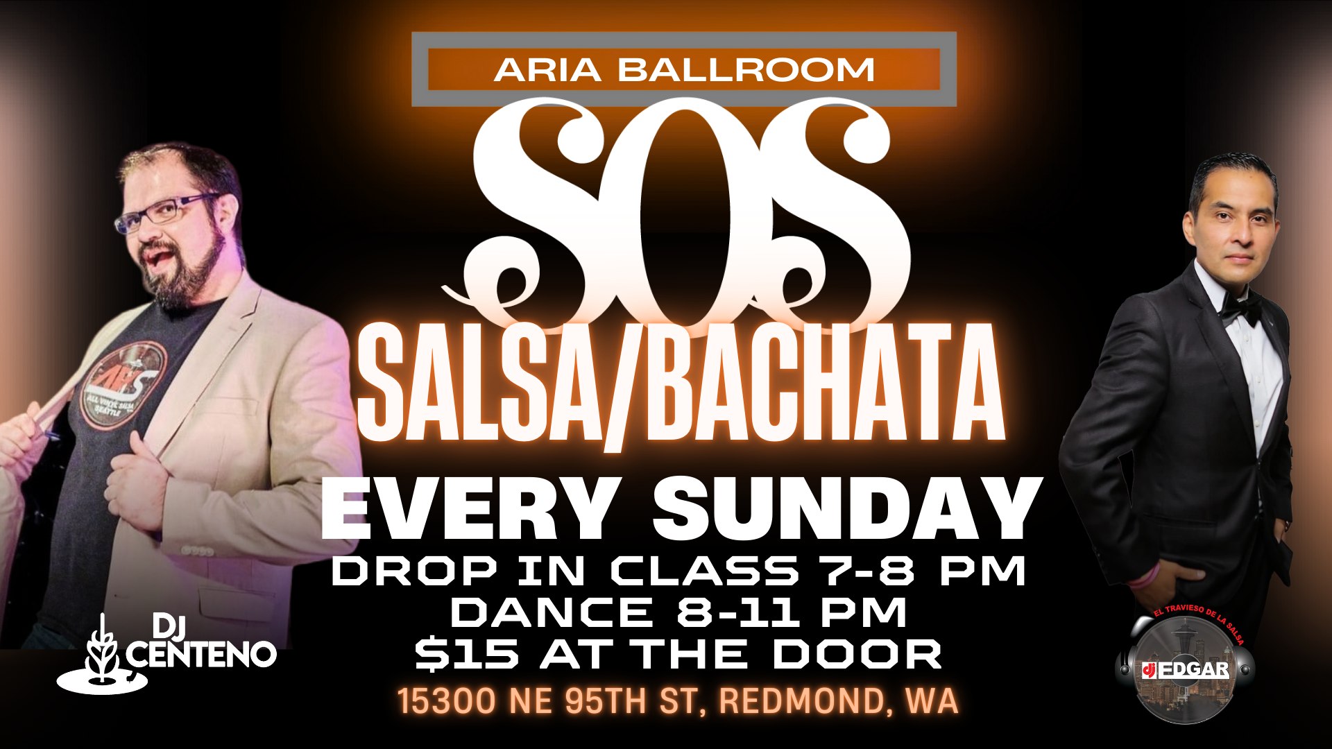 eSOeS - Salsa Bachata at Aria Ballroom every Sunday