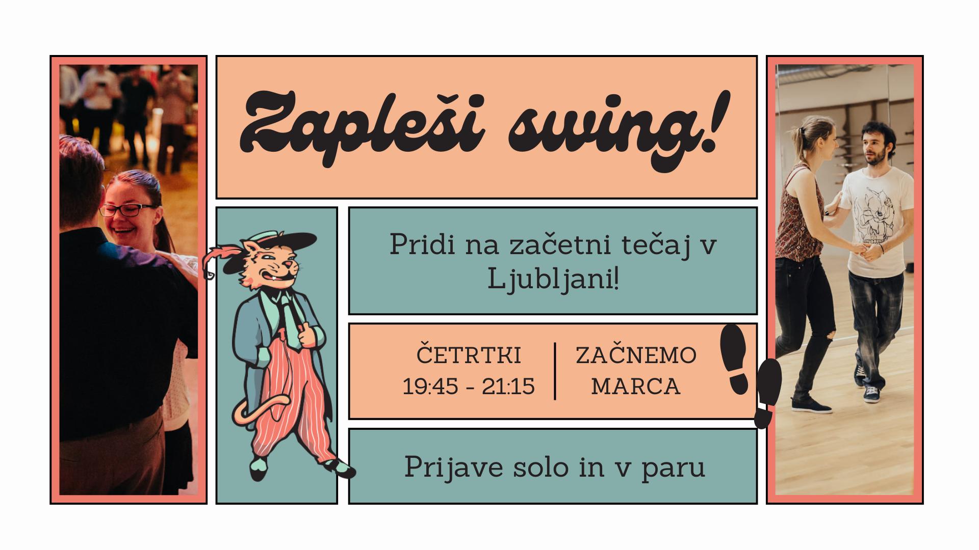 ZAČETNI tečaj swing plesa (lindy hop)