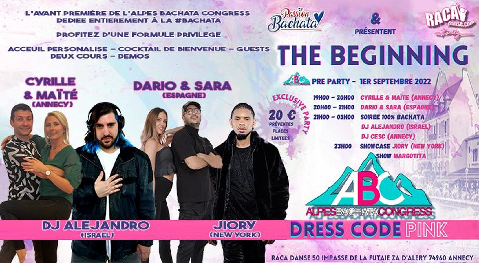 THE BEGINNING « Pré Party ABC » chez RACA Danse