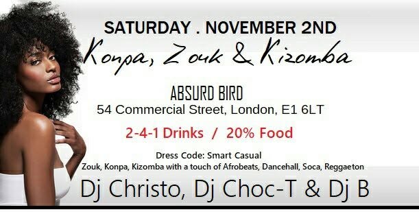 Konpa, Zouk & Kizomba Night