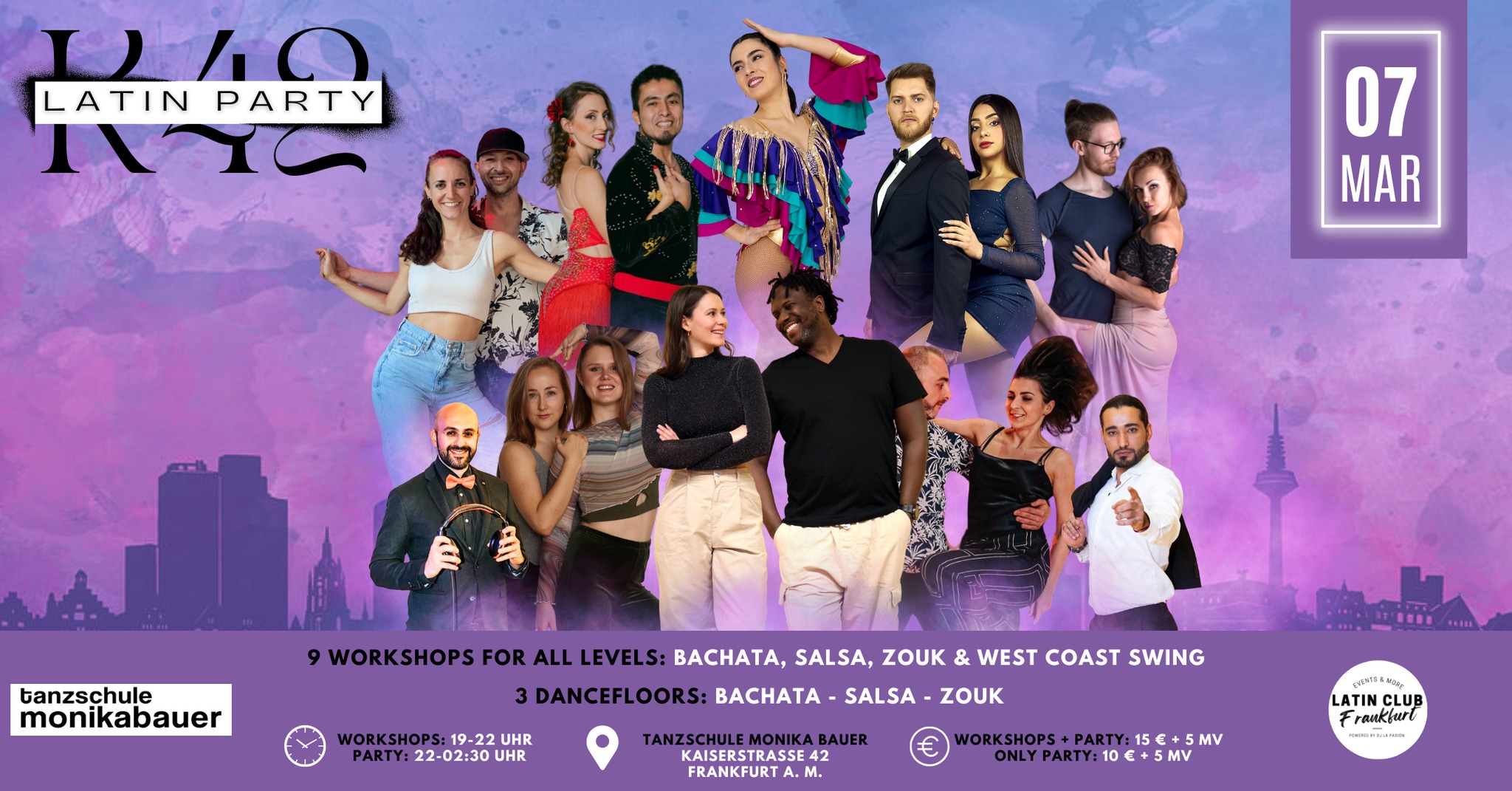 ★ LATIN PARTY K42 ★ Bachata, Salsa & Zouk!