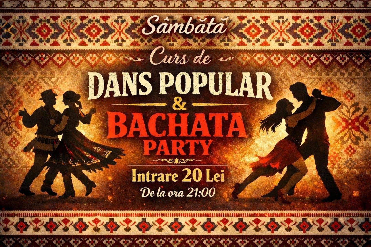 🎉 CURS DE DANS POPULAR & BACHATA PARTY 🎉