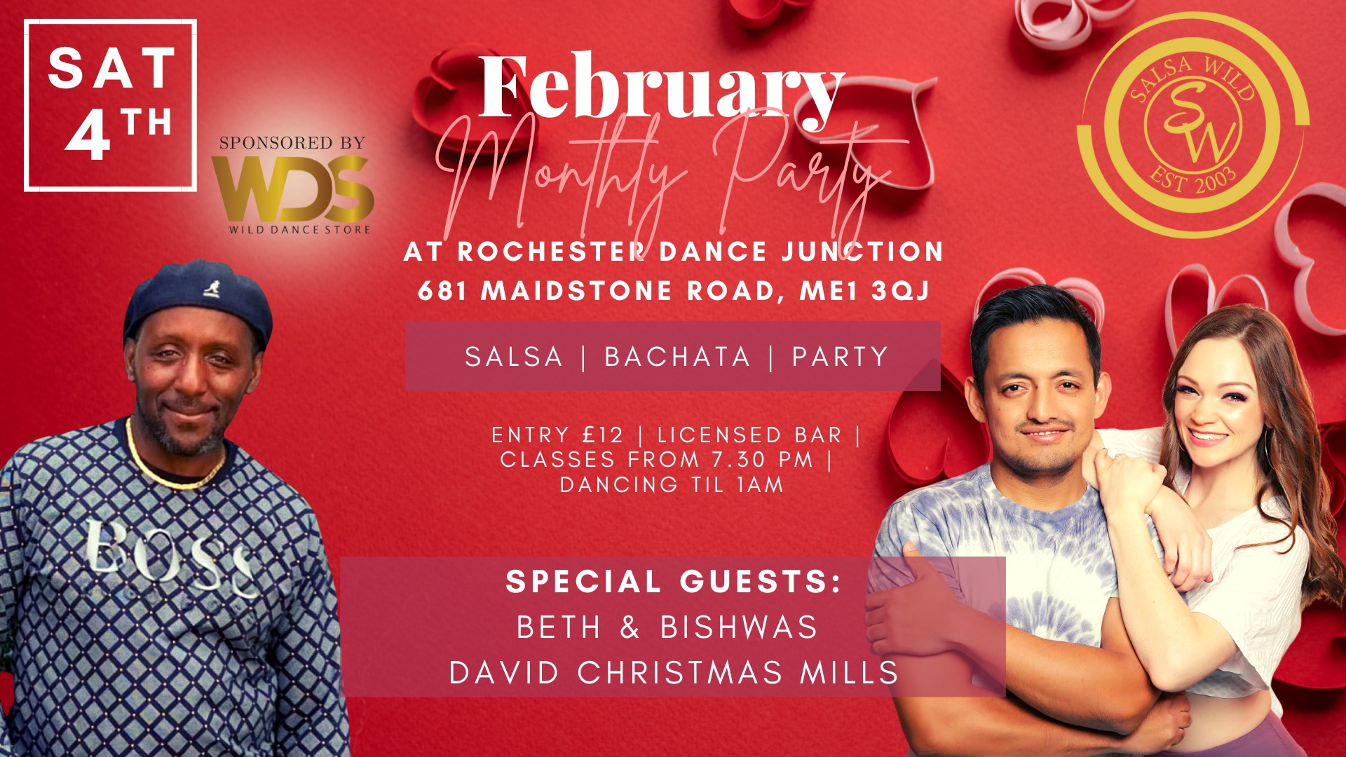 Saturday Night Salsa Bachata Monthly Party (1st Saturday every month) at Rochester Dance Junction