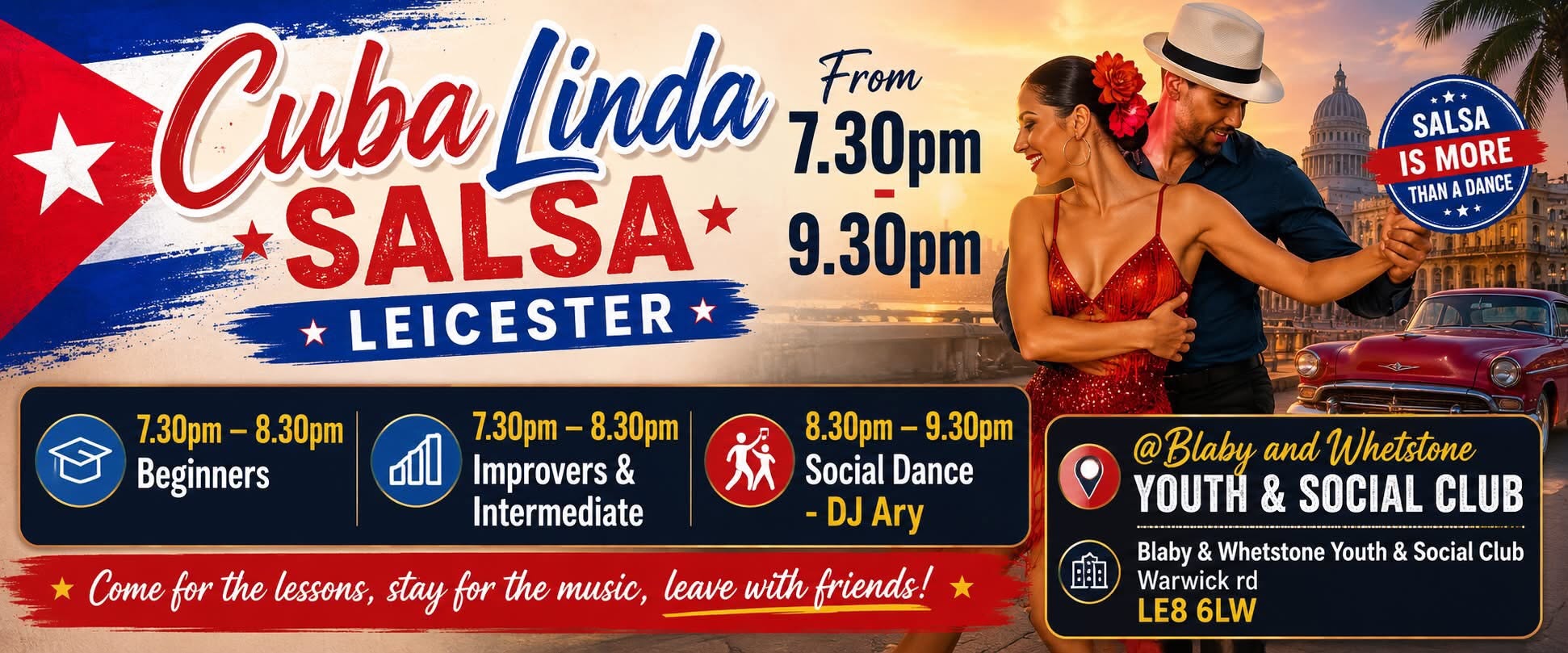 CUBA LINDA SALSA LEICESTER NEW SUMMER COURSE