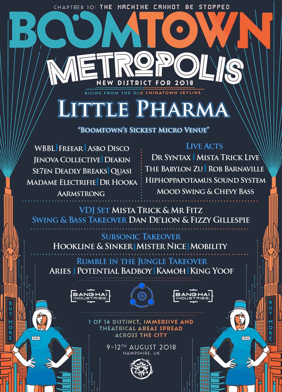Little Pharma at Boomtown Fair 2018