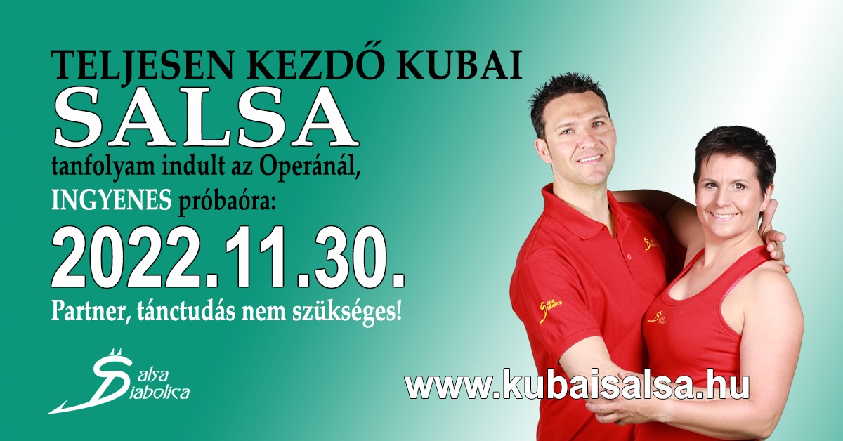 Teljesen kezdő kubai salsa tanfolyamhoz csastlakozhatsz ingyenes próbaórával!