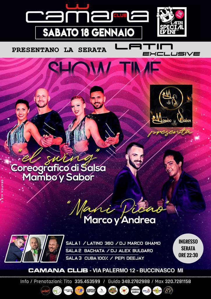 Camana - Sabato Latino by LatinSpecialEvent al Camana