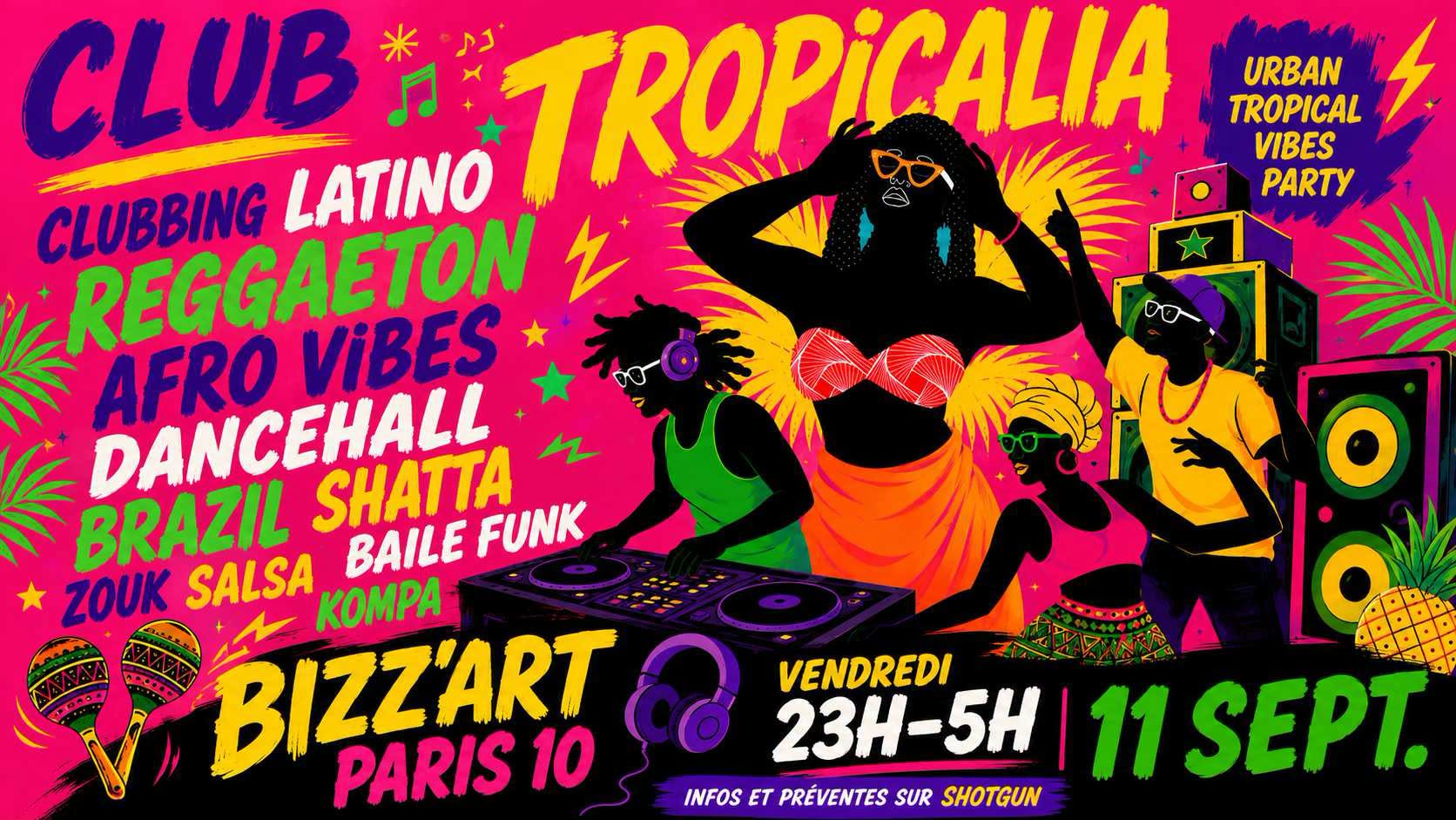 Club Tropicalia 11 9 ~ Afro, Latin, Caribbean, Brazil vibes!