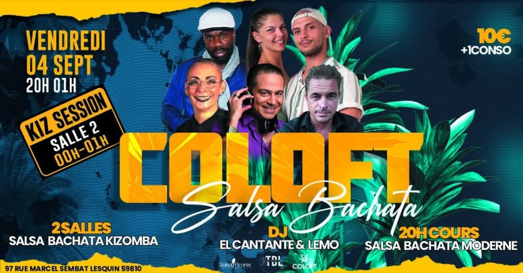 COLOFT Soirées Salsa & Bachata 2 salles