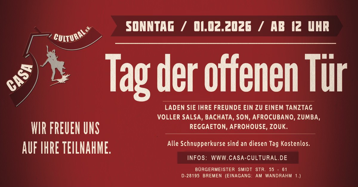 💃🏻🕺🏼Tag der offenen Tür im Casa Cultural e.V.🔥🔥