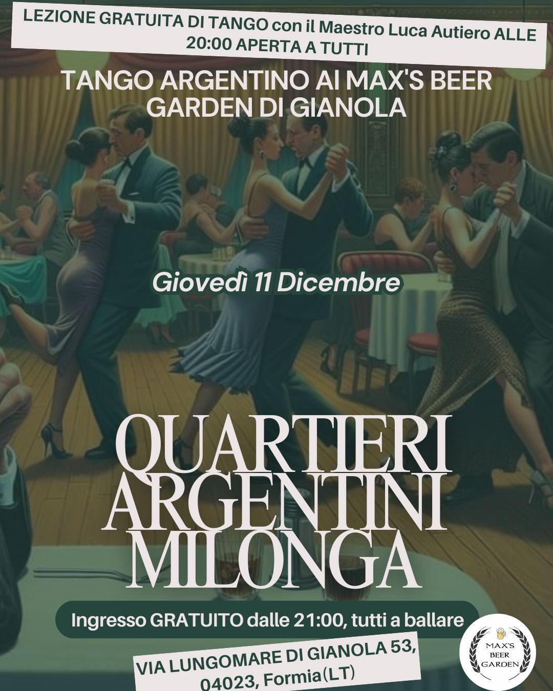 tango a Gianola, milonga Quartieri Argentini