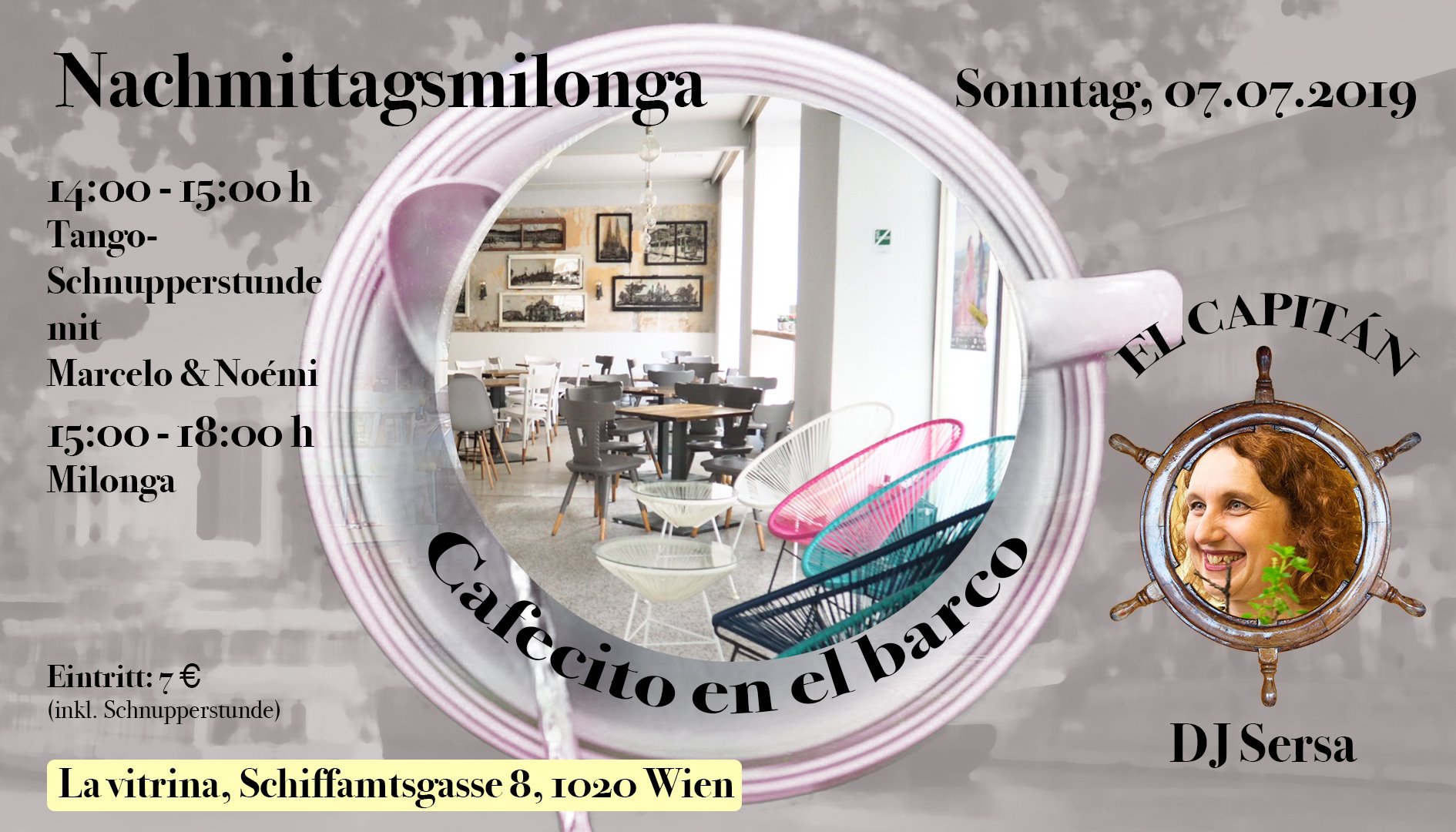 Nachmittagsmilonga: Cafecito en el barco