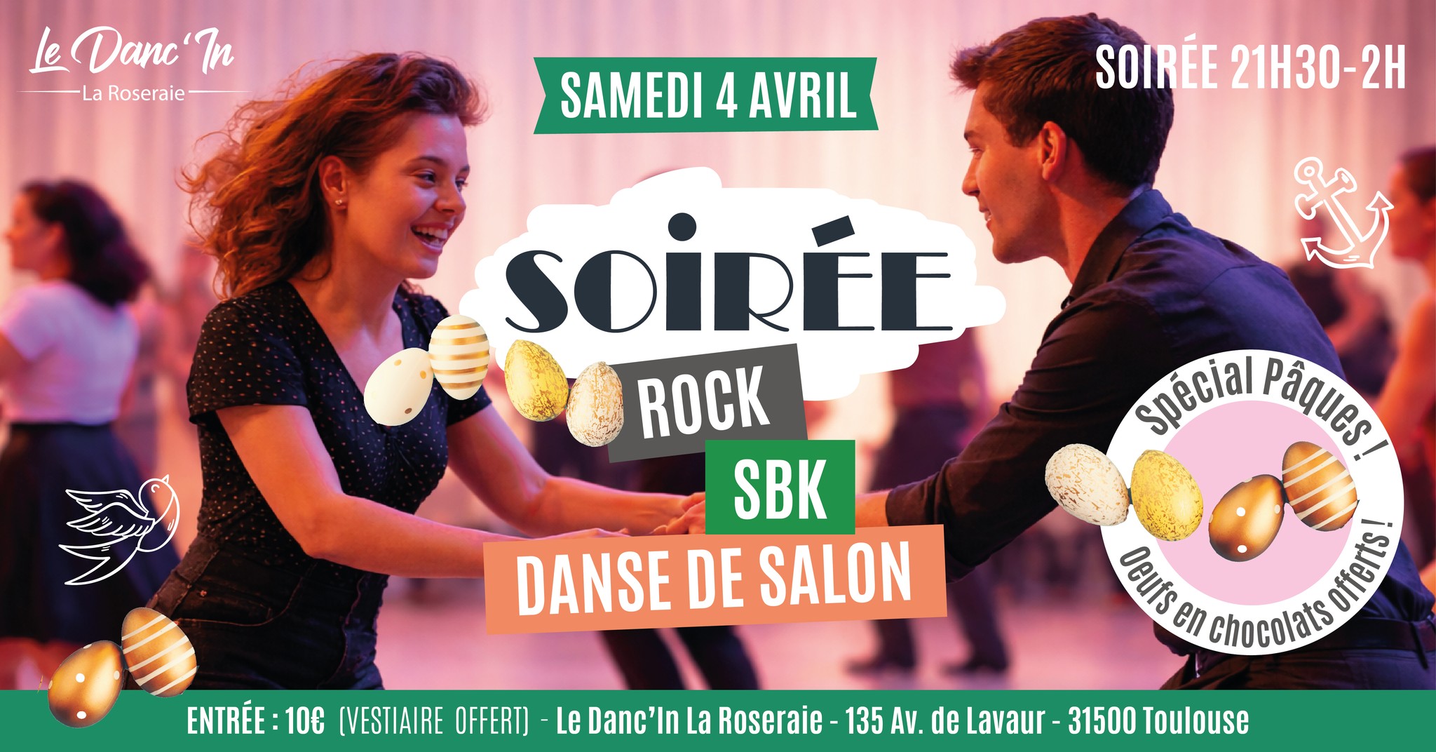 Soirée Rock , SBK, Danse de salon Spécial Pâques