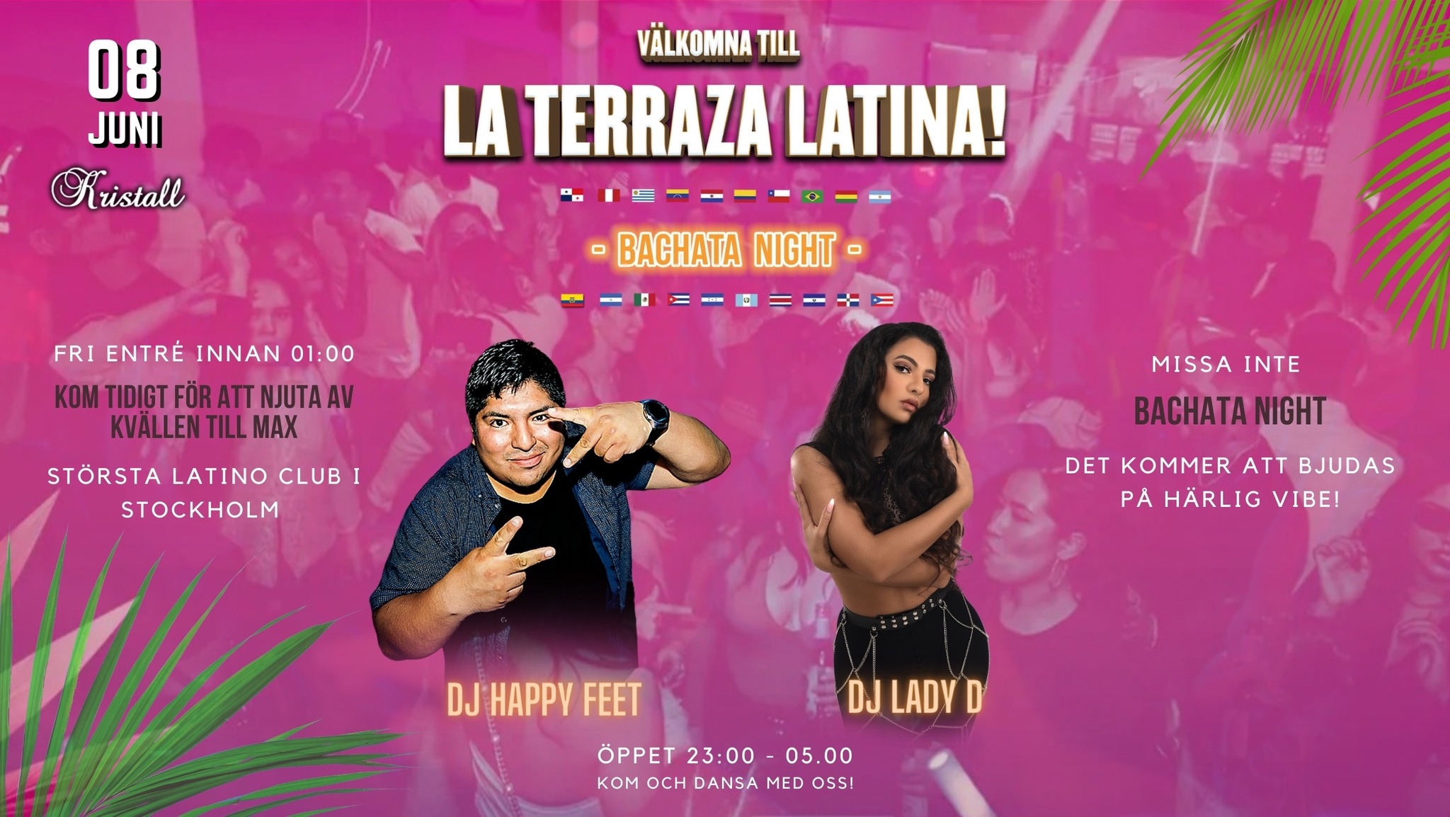 Bachata Night på La Terraza Latina! Lördag 8 juni