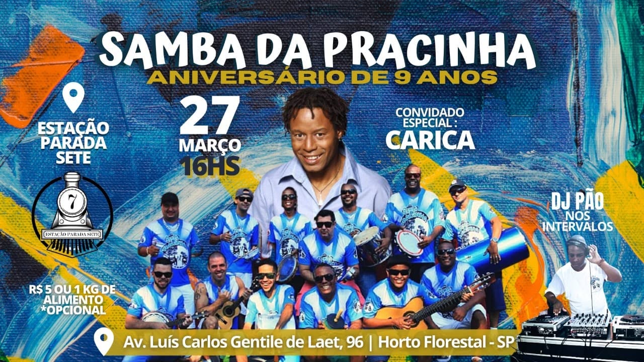 Aniversário Samba da Pracinha - 9 anos