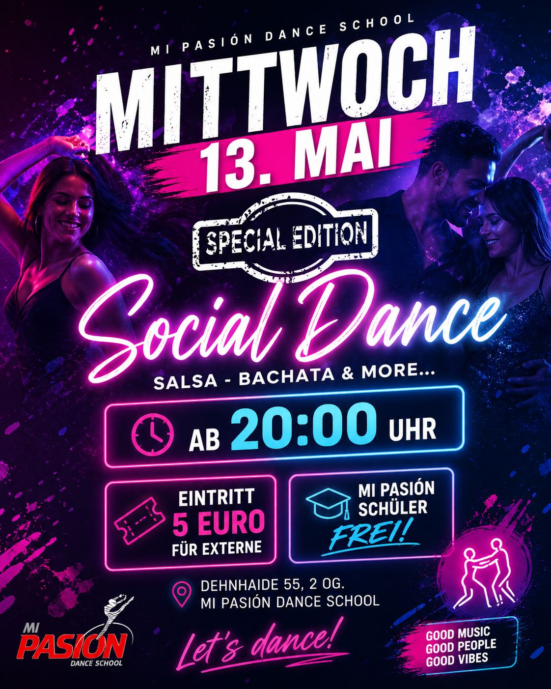 Mittwochs 13. Mai - Salsa & Bachata