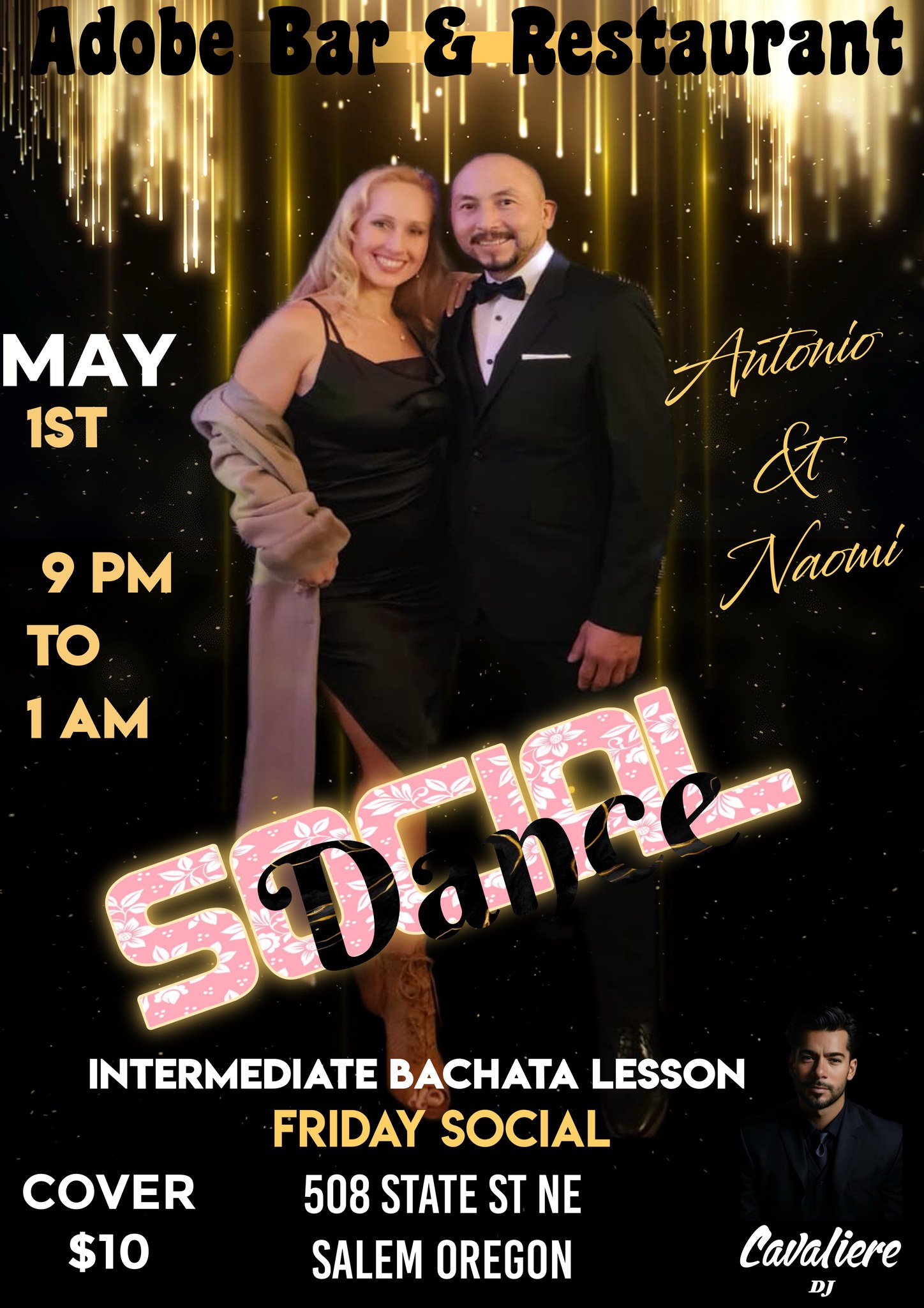 Friday Night social at Adobe intermediate bachata lesson
