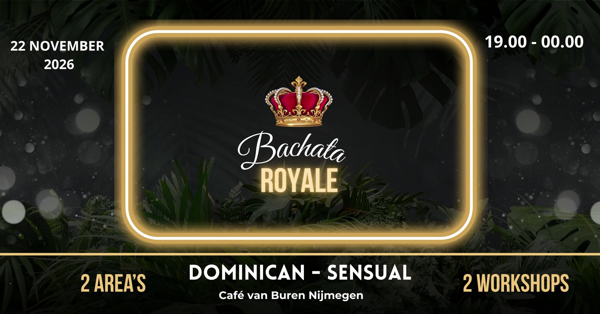 👑 BACHATA ROYALE 2 AREAS • 2 STYLES • 2 WORKSHOPS 👑