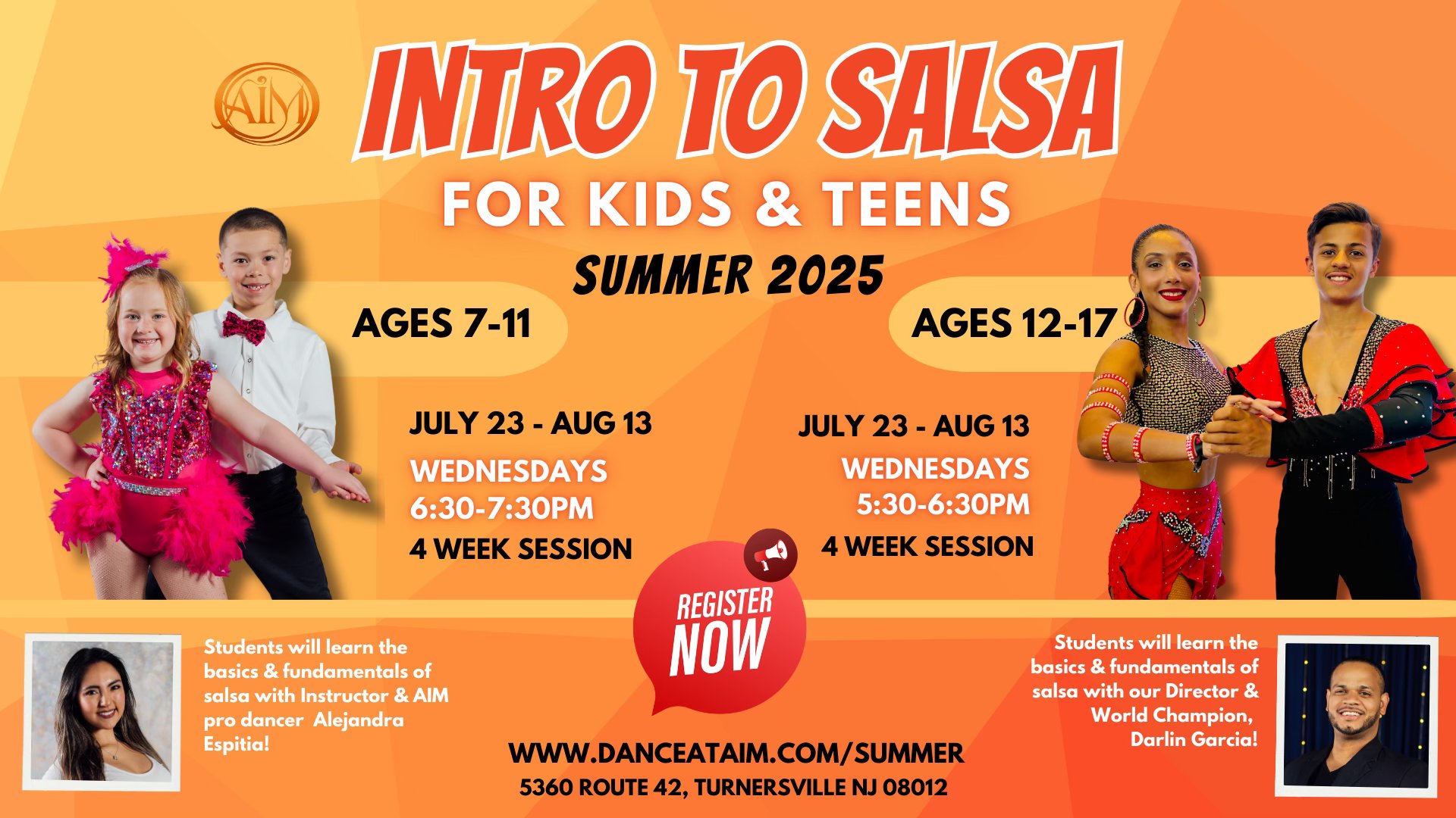 Intro To Salsa for Kids! Summer 4 Week Course