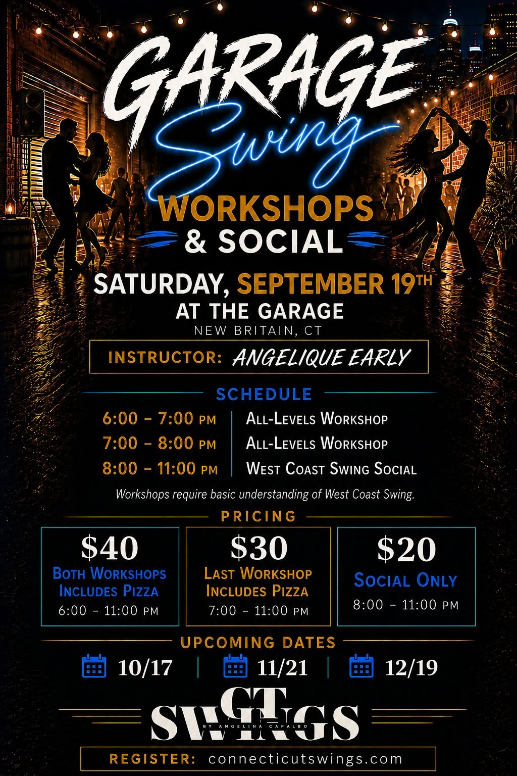 The Garage Swing Social (Monthly WCS 3rd Saturdays)