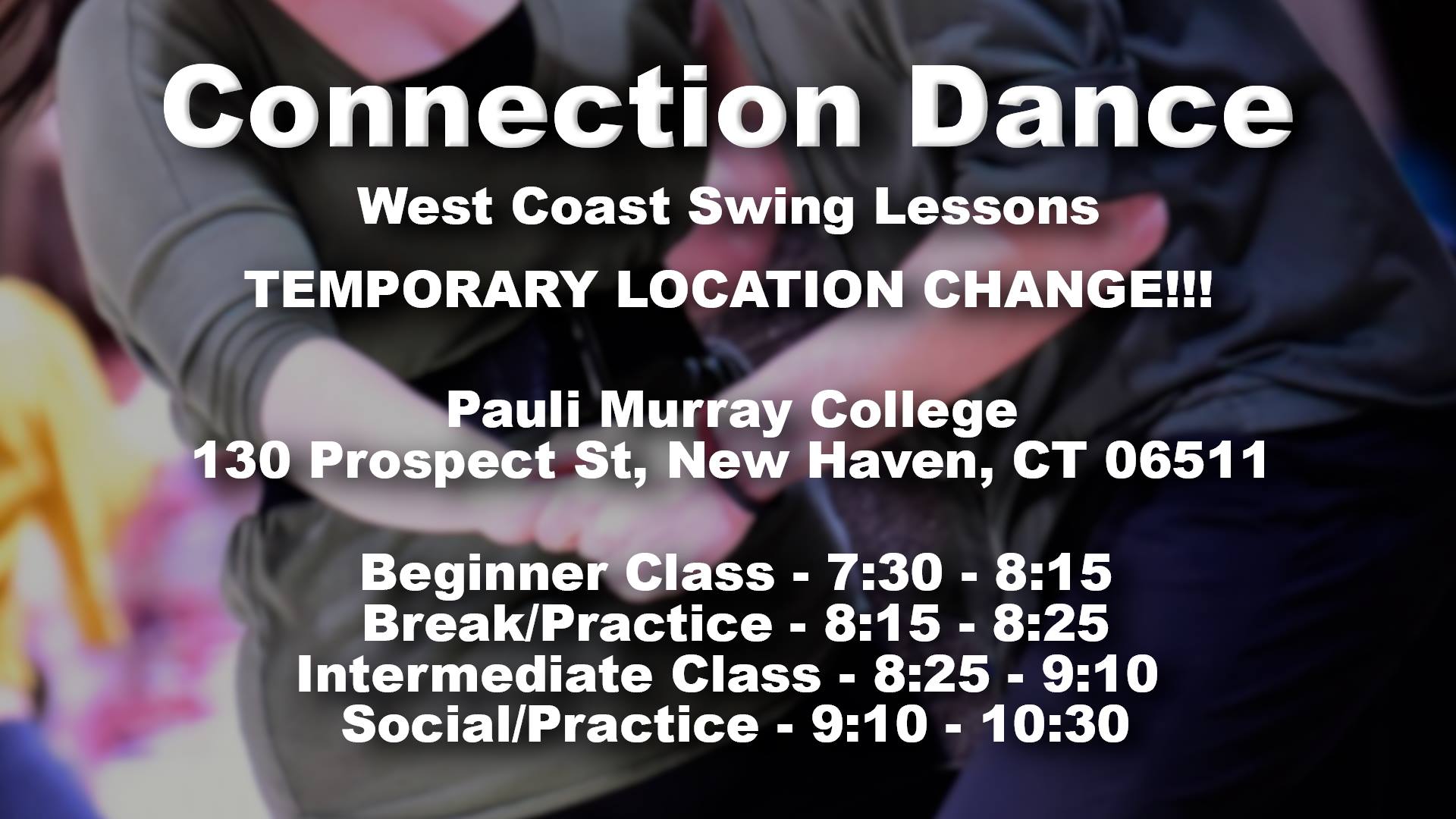 Connection Dance! West Coast Swing lessons!