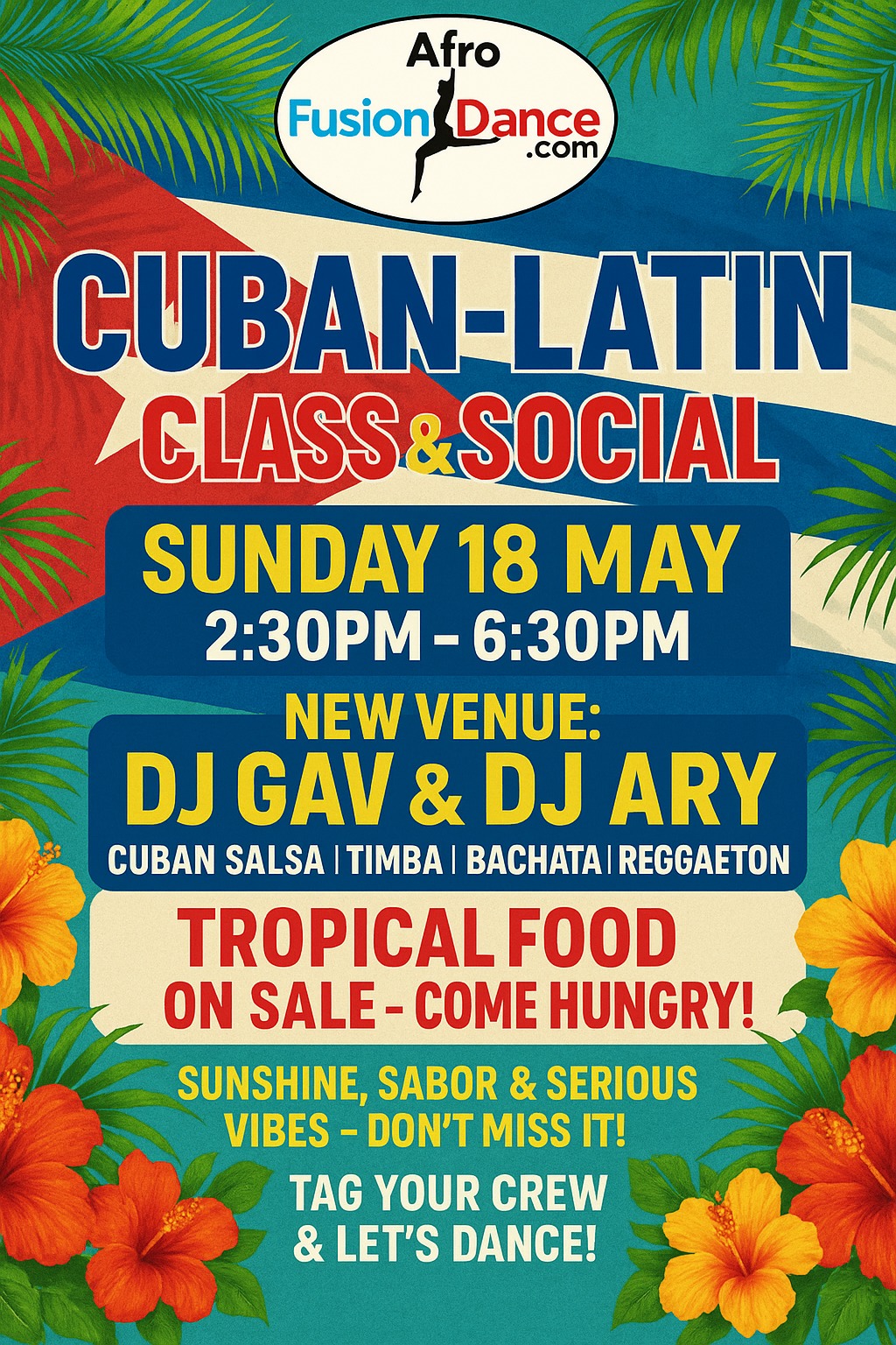 "CUBAN-LATIN MATINEE IN LEICESTER WITH AFROFUSIONDANCE"