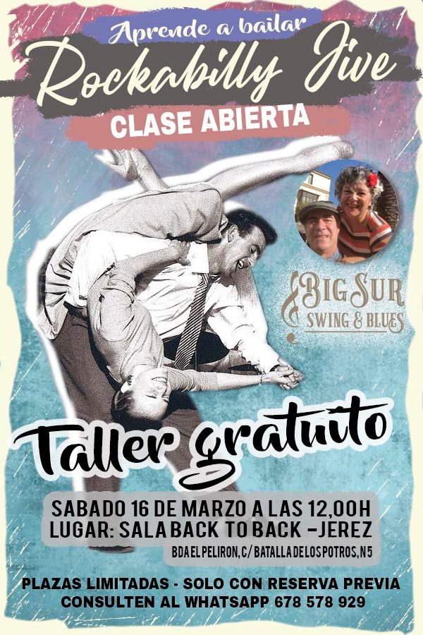 Clase abierta Aprende a bailar Rock and Roll (Rockabilly Jive)